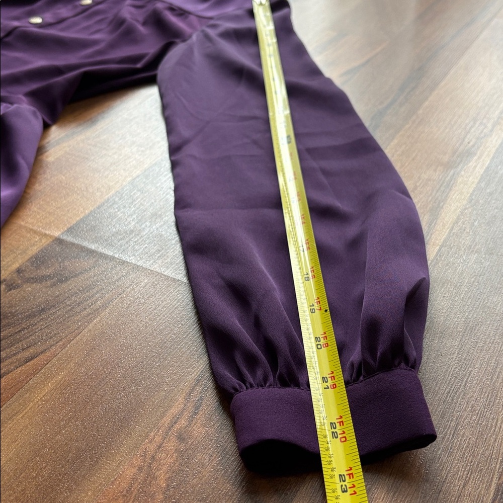 Juicy Couture Woman’s Size 2 Deep Purple Long Sleeve Dress - Picture 10 of 10